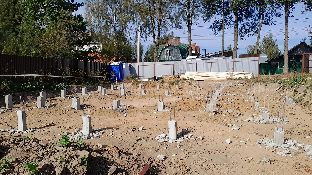 Буронабивные сваи для террасы