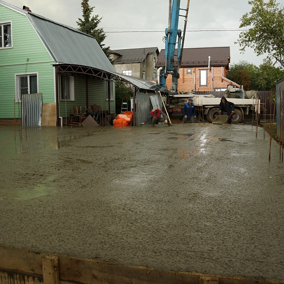 Свайно-ростверковый фундамент для дома из OSB-плит