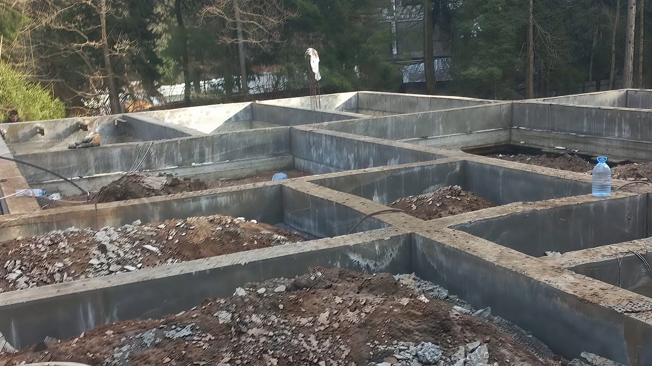 Свайно-ростверковый фундамент для дома из OSB-плит