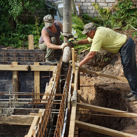 Свайно-ростверковый фундамент для дома из OSB-плит